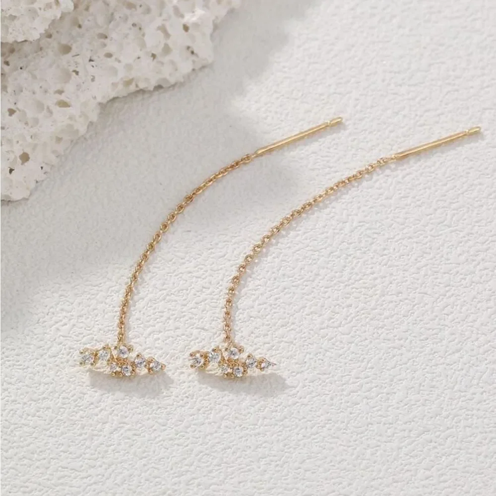 Anthropologie gold earrings